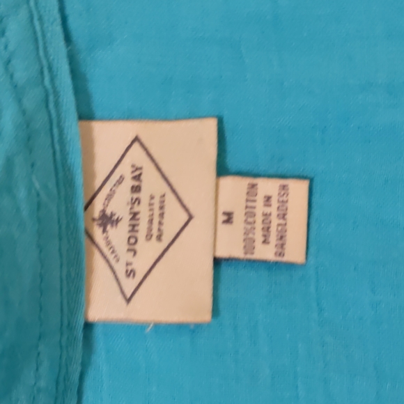 NWT St John's Bay long sleeve button down top size M - Picture 14 of 15